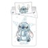 JERRY FABRICS Pamučna dječja posteljina za dječji krevetić 100x135 cm Lilo and Stitch "White Star" bijela
